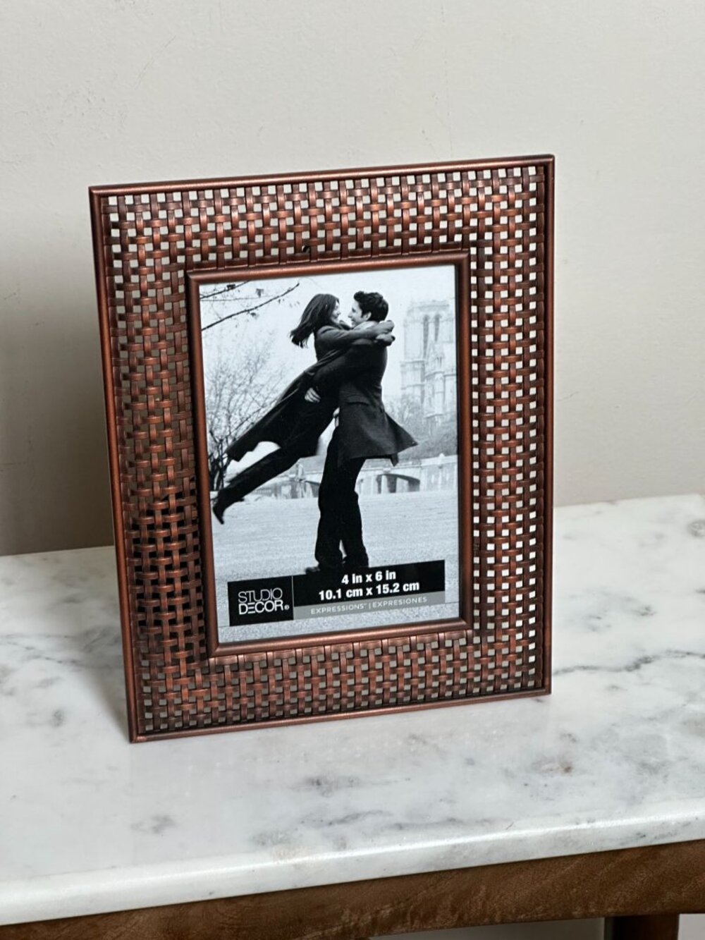 Studio Decor Expressions 4x6 Copper Woven Basketweave Metal Picture Frame Discon